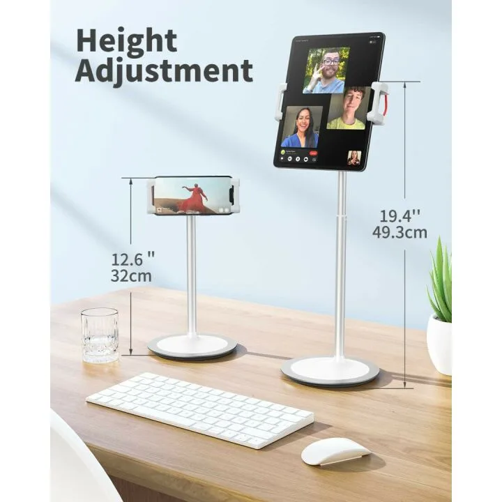 SAIJI Adjustable 360° Tablet Stand for iPad & Phones