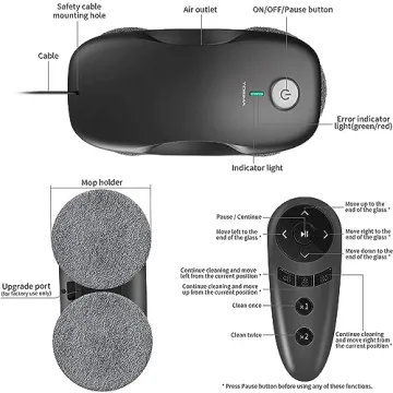 Tosima W2 Window Cleaner Robot - Smart & Powerful