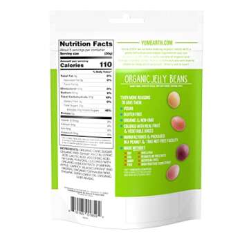 YumEarth Easter Organic Jelly Beans, 5 oz. Allergy Friendly, Gluten Free, Non-GMO, Vegan, No Artificial Flavors or Dyes