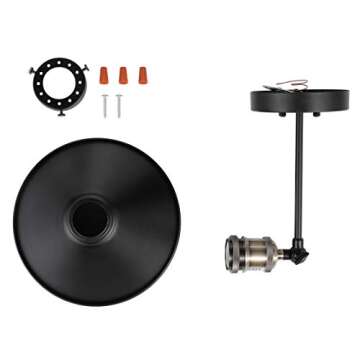 LABOREDUCER Hardwired Wall Sconce Set of 3,Black Industrial Vintage Wall Mounted Lights Sconces Wall Decor for Living Room Bedside Bedroom Indoor Doorway,Wall Lamp Fixture (E26 Bulbs NOT Included)