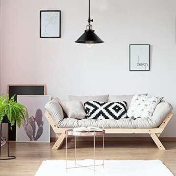 LABOREDUCER Hardwired Wall Sconce Set of 3,Black Industrial Vintage Wall Mounted Lights Sconces Wall Decor for Living Room Bedside Bedroom Indoor Doorway,Wall Lamp Fixture (E26 Bulbs NOT Included)