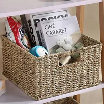 Stylish HOONEX Wicker Baskets for Organized Living