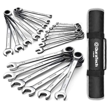 DURATECH Ratcheting Wrench Set - Premium 22-Piece Tool Collection for All Your DIY Needs