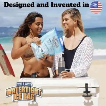 Reusable Large Leakproof Ice Bags for Coolers - Perfect for Travel