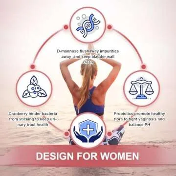 NATURE TARGET Probiotics-for-Women Prebiotics-and-Probiotics-Powder, 100-Billion-CFUs 45-Day-Supply, Women's-Probiotic with D-Mannose and Cranberry for Urinary Tract/Gut/Digestive Health