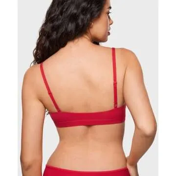 INLYRIC Women's Inbarely Soft Plunge Bralette for Comfort & Style