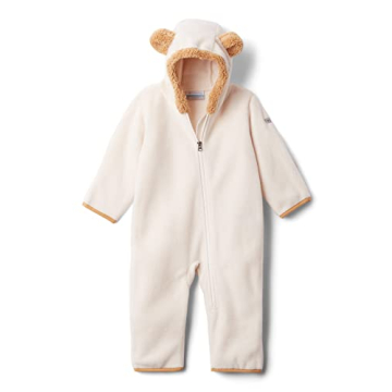 Columbia Baby Tiny Bear II Bunting - Plush Fleece for Warmth and Comfort in Chalk 6/12
