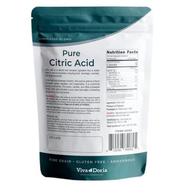 Viva Doria Pure Citric Acid 2 lb for Cooking & Bathing