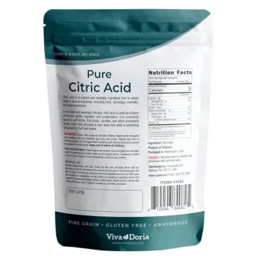 Viva Doria Pure Citric Acid 2 lb for Cooking & Bathing
