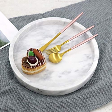 StonePlus Natural Marble Vanity Tray for Elegant Organization