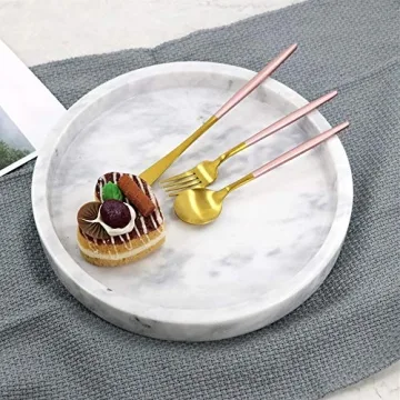 StonePlus Natural Marble Vanity Tray for Elegant Organization