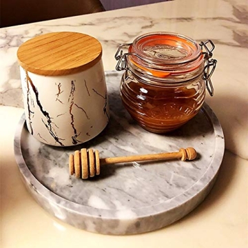 StonePlus Natural Marble Vanity Tray for Elegant Organization