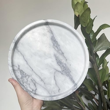 StonePlus Natural Marble Vanity Tray for Elegant Organization