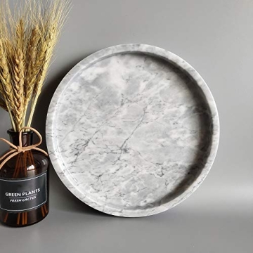 StonePlus Natural Marble Vanity Tray for Elegant Organization