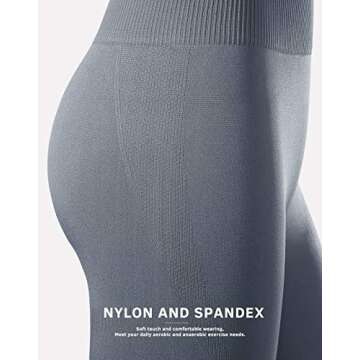 Workout Sets for Women 2 Piece High Waisted Seamless Leggings with Padded Stretchy Sports Bra Sets Yoga Outfit Jogging Gym Clothes(NA007S- Grey01)