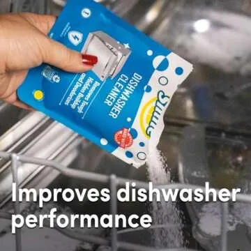 Lemi Shine Natural Dishwasher Cleaner - Dishwasher Cleaner and Deodorizer Powered by Citric Acid and a Natural Fresh Lemon Scent (1 Count)