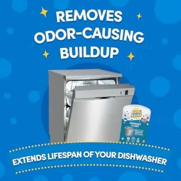 Lemi Shine Natural Dishwasher Cleaner - Dishwasher Cleaner and Deodorizer Powered by Citric Acid and a Natural Fresh Lemon Scent (1 Count)