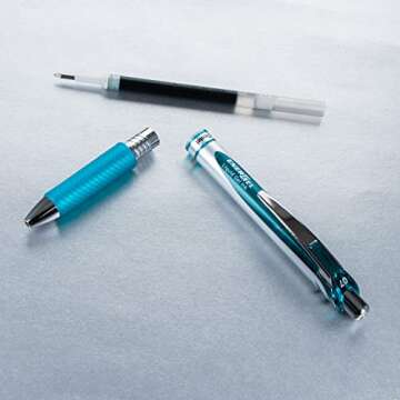 Pentel EnerGel RTX Liquid Gel Pen, (0.7mm) Medium Line, 20 Assorted Vibrant Colors, Window Box