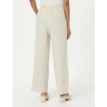 Chic Relaxed Linen Trousers for Stylish Women