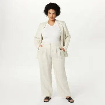 Chic Relaxed Linen Trousers for Stylish Women