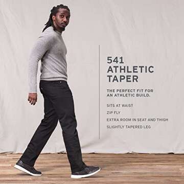 Levi's Men’s 541 Athletic Fit Jeans, Caraway Twill