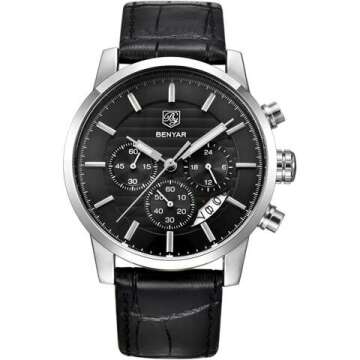 BENYAR Waterproof Quartz Chronograph Watch for Men