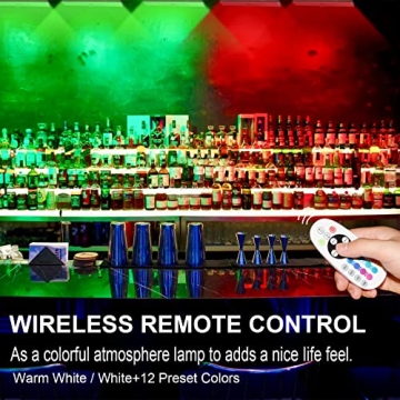 Diomart LED Under Cabinet Lighting with RGB Remote Control