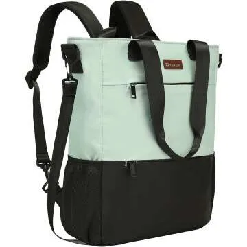 Women’s 15.6-Inch Convertible Backpack Tote - Green