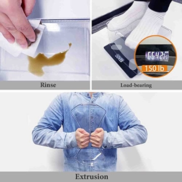 Vaisoz Clear Storage Bins Set for Pantry Organization