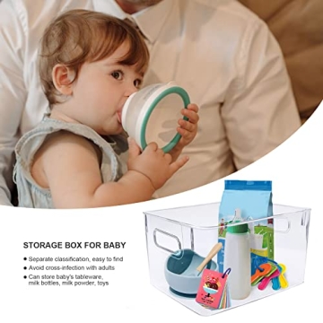 Vaisoz Clear Storage Bins Set for Pantry Organization