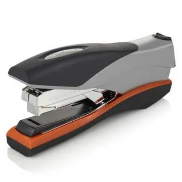 Swingline Stapler, 40 Sheet Capacity, Optima 40, Jam Free, Reduced Effort, Soft Grip, Metal, Orange and Gray (87845)