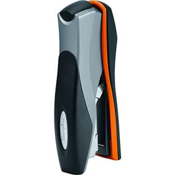 Swingline Stapler, 40 Sheet Capacity, Optima 40, Jam Free, Reduced Effort, Soft Grip, Metal, Orange and Gray (87845)