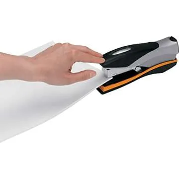 Swingline Stapler, 40 Sheet Capacity, Optima 40, Jam Free, Reduced Effort, Soft Grip, Metal, Orange and Gray (87845)