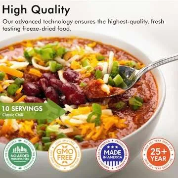 Numanna Triple Grab-n-Go Bucket 240 Servings GMO Free, No Added Preservatives Easy to Prepare Emergency Food Storage Bucket Family Meat Survival Pack Made in USA 25+ Year Shelf Life