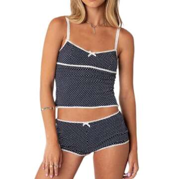 SOOKABEILA Floral Cami Set - Stylish Women's Sleepwear