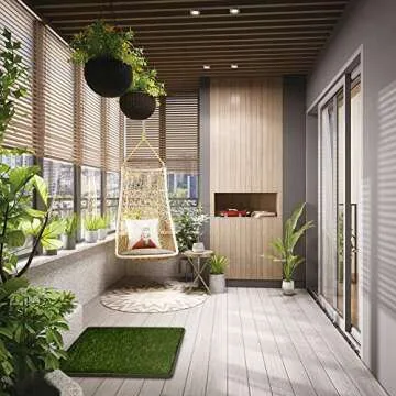 Home-Man Puppy Potty Trainer - Pets Indoor Restroom - Artificial Grass Pet Bathroom Mat for Pet Potty Training, 16"x20"