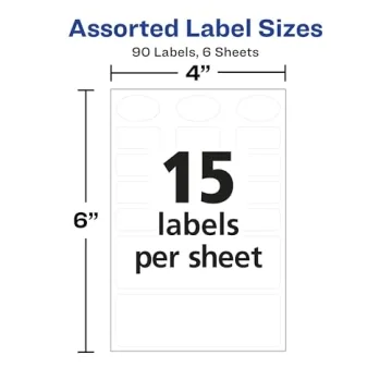 Avery No-Iron Fabric Labels for Easy Organization and Labeling