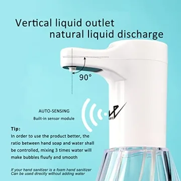 Automatic Foaming Soap Dispenser with Sensor and Lights