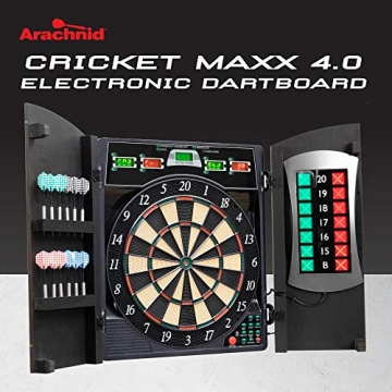 Arachnid Cricket Maxx 4.0 Electronic Dartboard Set with 37 Games