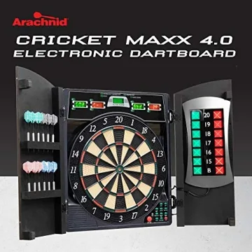 Arachnid Cricket Maxx 4.0 Electronic Dartboard Set with 37 Games