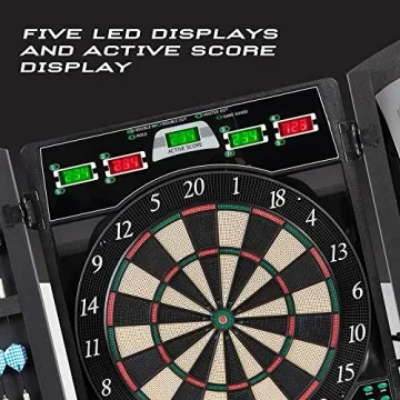 Arachnid Cricket Maxx 4.0 Electronic Dartboard Set with 37 Games