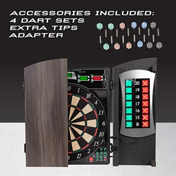 Arachnid Cricket Maxx 4.0 Electronic Dartboard Set with 37 Games