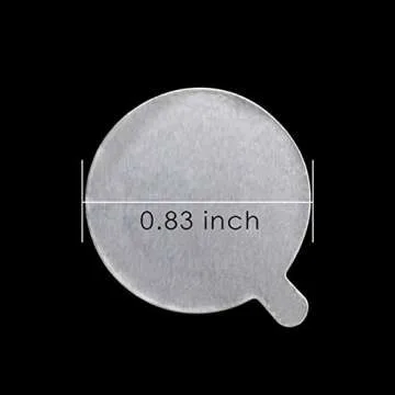 NXWVPC 600 Pcs 2.5cm Disposable Eyelash Glue Holder Pallet Sticker Paper Eyelash Extension Glue Pad Stand On Eyelash Jade Stone Cosmetic Makeup Tool