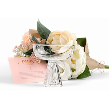 Elegant Paris Coupe Glasses Set for Cocktails and Champagne