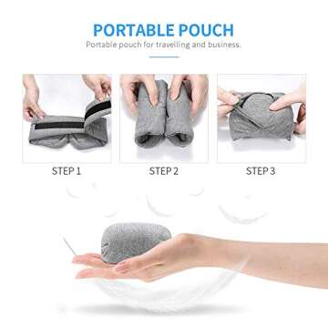 FRESHME Cotton Sleep Eye Mask for Men - Upgrade Design Blackout Side Sleeper Eyes Cover for Night Sleeping, Large Size Wide Soft Travel Airplane Blindfold with Adjustable Velcro Strap for Work Nap