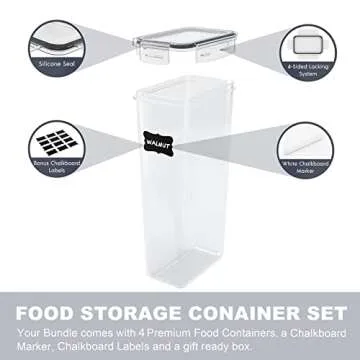 Airtight Pasta Containers for Food Storage & Organization