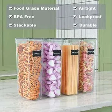 Airtight Pasta Containers for Food Storage & Organization