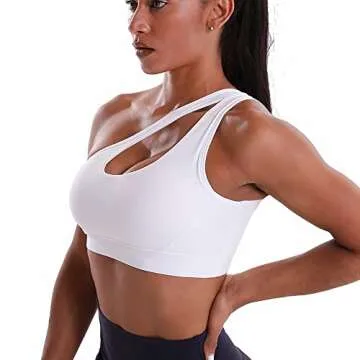 YOGASASA One Shoulder Sport Bra - Stylish Support for Women