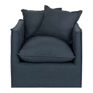 SAFAVIEH Mercer Collection Joey Arm Chair, Blue