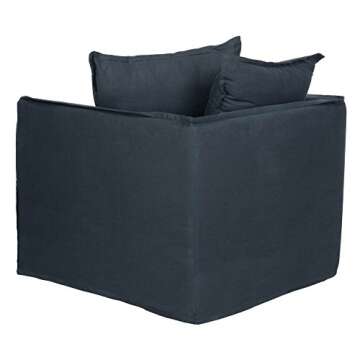 SAFAVIEH Mercer Collection Joey Arm Chair, Blue